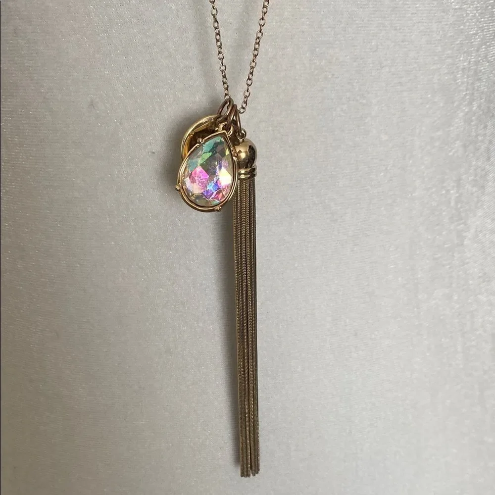 Bella & Jack Elegant Gold Pendant Long Layer Necklace